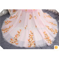 2017 Chic Empire Kathedrale Kleid Long Train Stickerei Luxus Kristalle Blumen Brautkleid Kleid Brautkleid